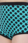 CUKOO Padded Polka Dot Two Piece Tankini - Sea Green — thumbnail 5